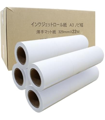 【6本】SOHOタワー A3ノビ 20m インクジェットロール紙 Amazon | SOHOタワー インクジェットロール マットコート A3ノビ