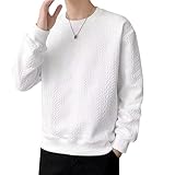 [YEOREO] トレーナー メンズ 長袖 メンズ丸襟 Tシャツ 大きいサイズ 人気 丸首プルオーバー トレーナー カジュアル 快適 ゆった