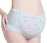 (ナルシェ)Narshe 花柄 マタニティショーツ シンプル ローライズ パンツ ショーツ 下着 産前 産後 妊婦用 レディース necx875 (XLbu)
