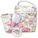Blooming Bouquet Gift Sets - PAISLEY- Bottle Bag & Bib Set by Trend Lab [並行輸入品]