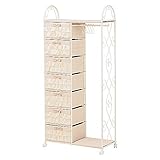 フリル付きコートラック　引出収納　（キャスター付き）　ＳＩｓｉｌｒ040509030ＰＩＩＳ