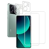 HUAKE ガラスフィルム Xiaomi 13T Xiaomi13T Pro 用 国産硝子素材製 強化 ガラス 指紋防止 液晶 保護 フィル