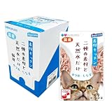 プラスラブ 素材キッチン 二種の素材と天然水だけかつお・しらす猫用 40ｇ 12個入り