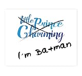 私はバットマンNot Prince Charming、バットマン、面白い引用符で印刷印刷、私はバットマンウォールサイン、子供赤ちゃん保育園壁飾り用寝室装飾キッズポスター引用アートワーク、ベビーBoy 
