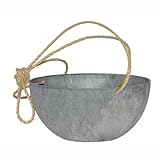 アートストーン　ハンギンク　２５cm　グレー　／底面給水型植木鉢（底栓付）