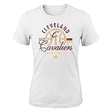 NBA Girlsクラシックバスケットボールアーチ半袖Tee S ホワイト