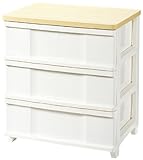 リビングワイドチェスト 3段 1個入り LW-603WH