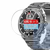4枚 Sukix フィルム 、 FOSMET LGW6 1.43インチ スマートウォッチ smartwatch 向けの 液晶保護フィルム 保護フィルム シート シール（非 ガラスフィルム 強化ガラス ガラス ケース カバー ）
