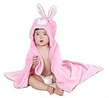 (トレテゾーリ)Tre tesori 子供 犬 着ぐるみ ベビー おくるみ タオル 男の子 女の子 年賀状 写真撮影 戌年 (ピンク　うさぎ)