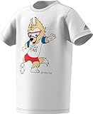 Adidas Boys Soccer World Cup Mascot Tee L ホワイト
