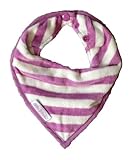 Silly Billyz Organic Cotton Bandana Bib, Plum Striped 0-2 Yrs by Silly Billyz