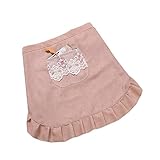 JCHJ エプロン ショート 花柄 腰下エプロン レディース お姫様 おしゃれ フリル付き シワになりにくい ポケット付き はっ水 タイプ 腰エプロン ショートエプロン 防油 防汚 メイドカフェ 花屋 シェフ 店員 台所調理用 レストラン F 喫茶店