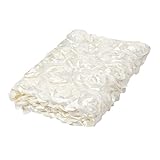 【ノーブランド品】新生児　3D　毛布　ブランケット　バラ　マット　ローズパタン　写真撮影　背景　小道具　柔らかい　全10色 - クリーム