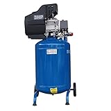 3馬力(2.2kW) 縦型 39.9Lコンプレッサー (ブルー) メスカプラ付き-コンプレッサー縦 青 -