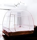 LIQICAI 蚊帳 折りたたみ可能 3つのドアに便利 アセンブリは不要 化学薬品の追加なし、 3サイズのオプション ( 色 : パープル ぱ゜ぷる , サイズ さいず : 2x2.2x1.7m )