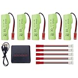 5PCS 3.7V 500mAh Li-ion バッテリ5-in-1充電器 用の Huina 1337 1338 1516 1517リモコンエンジニアリングカーRCリモコントイカーバッテリー