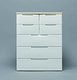 衣装ケース 衣類収納 開閉ラクラク MUチェスト ホワイト／ペアー