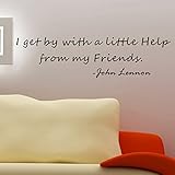 Pop Decors I get by with a little help from my friends-John Lennon Wall Stickers by Pop Decors