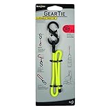 Nite Ize Clippable Gear Tie, Reusable, Includes S-Biner, 12-Inch, Neon Yellow [並行輸入品]