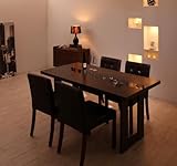 アーバンモダンデザインダイニング【MODERNO】モデルノ/5点セット ヴィンテージブラウン/