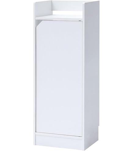 Amazon｜クロシオ(Kuroshio) 鏡面モデム収納ラック スリム ホワイト 幅