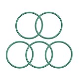 uxcell フッ素ゴムOリング FKM シールガスケット 機械配管用 グリーン 外径30 mm 内径27 mm 幅1.5 mm 5個