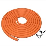JIS規格合格品 十川ゴム ガスコンロ ガスホース 都市ガス用 プロパンガス用 （LPガス） 内径9.5mm 各種サイズ (LPガス, 5m)