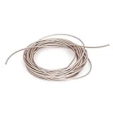 uxcell RG178同軸ケーブル　プラスチック製　ゴールドトーン　コネクターコード　 5m長さ