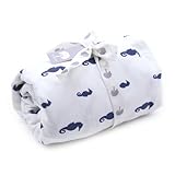 Kate Quinn Organic Fitted Crib Sheet, Onesize (Seahorse) by Kate Quinn Organics