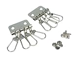 ファミリーツール(FAMILY TOOL) キーケース金具 4連 馬蹄型 シルバー 2個入 57403