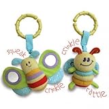 Little Bird Told Me - Rattle and Squeak Set - Blue by Little Bird Told Me