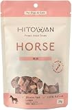 ヒトワン (HITOWAN) フリーズドライ ホース (馬肉) 無添加 おやつ 20g - ニュージーランド産 犬 猫 シニア 小型犬 パピー 中型犬 ドッグフード キャットフード