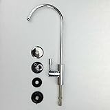 Malida Reverse Osmosis Water Filter Standard Faucet, Silver non air gap faucet Uses 1/4 inch Supply 