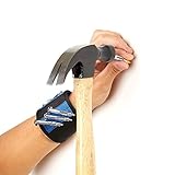 Matthew Magnetic Tool Cuff Wrist Band - Blue - Holds Nails, Bolts, Screws [並行輸入品]