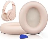 SOULWIT イヤーパッド イヤークッション 交換パッド Beats Studio Pro Wireless Noise Cancelling 用 ヘッドパッド 互換性 耳パッド 交換用 耳当て プロテインレザー イヤーカップ ノイズアイソレーションフォーム-ムーン