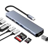 8in1 USB C ハブ Type C 4K HDMIポート/LAN 100Mbps / SD&TF カードリーダー / 100W PD充電/USB 2.0 *1 + USB 3.0 *1 高速データ転送 ドッキングステーション