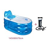 KTYX 折りたたみ大人用浴槽、ホットタブポリ塩化ビニール膨らませて浴槽厚い厚い厚い大型浴槽別燻蒸 浴槽 (色 : Manually, サイズ さいず : 大 だい)