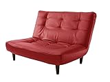 セルタン ハイバックソファー PVCレッド A40-RED
