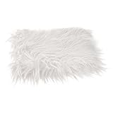 Lovoski 新生児　ベビーシャワー　写真記念　道具　ブランケット　ラグ　毛布　敷物　ラップ　ソフト　全9色選べる - ベージュ, 60×50センチメートル/ 23.62 X 19.69インチ