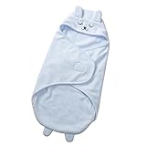 Kesoto ベビー　おくるみ　寝具　寝袋　新生児用　コットン　ふわふわ　柔らかい　出産祝い　全４色　 - 青
