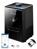 「2021年最新型」Proscenic (プロセニック）808C加湿器 超音波式 5.3L大容量 アプリ操作 30時間連続稼働 アロマ対応