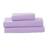 bkb Gingham Toddler Sheet Set, Lavender by bkb
