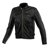 [Komine] バイク用 LJ-5383 ベンティッドシングルライダースレザージャケット メンズ Black L