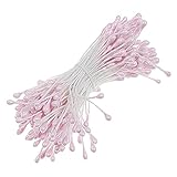 Hommy暖かい色 フラワー ペップ・花材 パールペップ 人工 花蕊 直径約3mm 長さ約6.5cm 造花 雄しべ 3色オプション 170本 (ピンク)