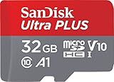 SanDisk - Ultra Plus 32GB microSDXC UHS-I Memory Card - 130MB/s, C10, U1, Full HD, A1, Micro SD Card - SanDisk - Ultra Plus 128GB microSDXC UHS-I Memory Card - 130MB/s, C10, U1, Full HD, A1, Micro SD