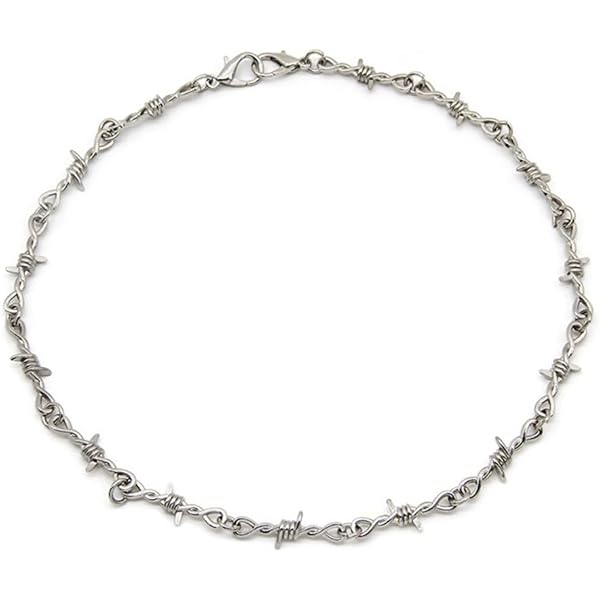 シルバー925 有刺鉄線　ネックレス　チョーカー Amazon | [シルバーワン] se 有刺鉄線 パンク チョーカー