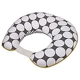 Dots/Pin Stripes Grey/Yellow Nursing Pillow by Bacati [並行輸入品]