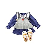 子供服 女の子ワンピース ベビー服 Pojour 可愛いスカート 長袖ドレス オシャレ 冬秋 綿 通園 発表会 旅行 記念日 プレゼント