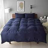 掛け布団カバー 麻 100% シングルサイズ 150x210cm インディゴネイビー リネン 日本製 おしゃれ 掛布団カバー 掛けカバー 北欧 洗いざらし フレンチリネン 洗える シーツ スリープテイラー リーナ