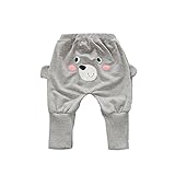 Tovadoo 子供服 ベビー服 男の子 女の子 ハーレムパンツ ズボン 秋冬 熊柄 可愛い 保育園 旅行 プレゼント